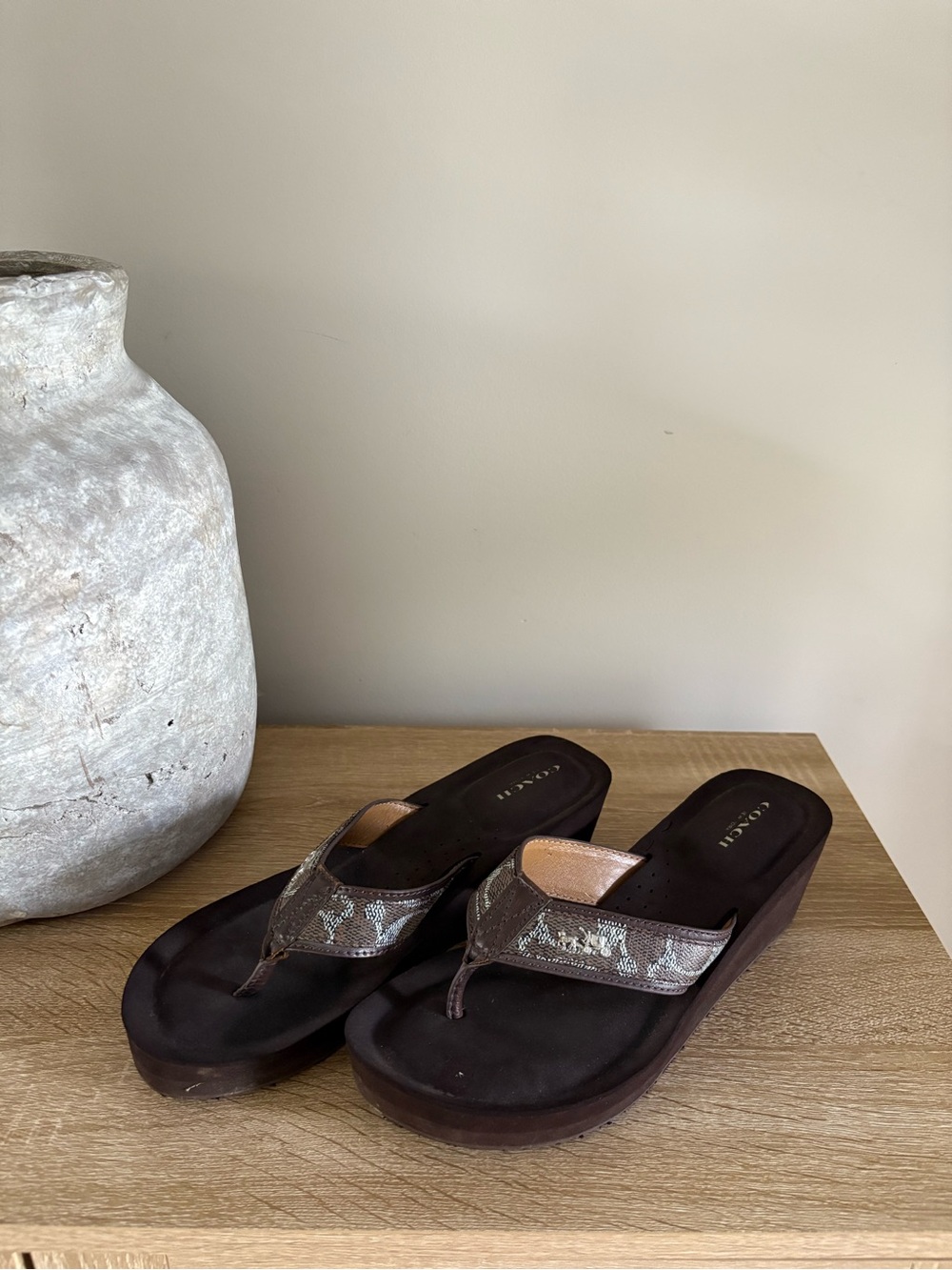 Coach Jolene Wedge Sandals